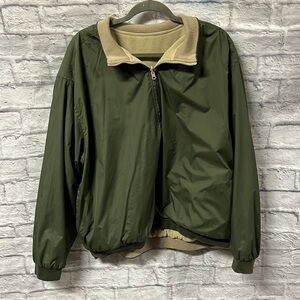 Wedge Golf And Beyond Reversible Jacket Size XL 1/4 Zip Front Windbreaker fleece